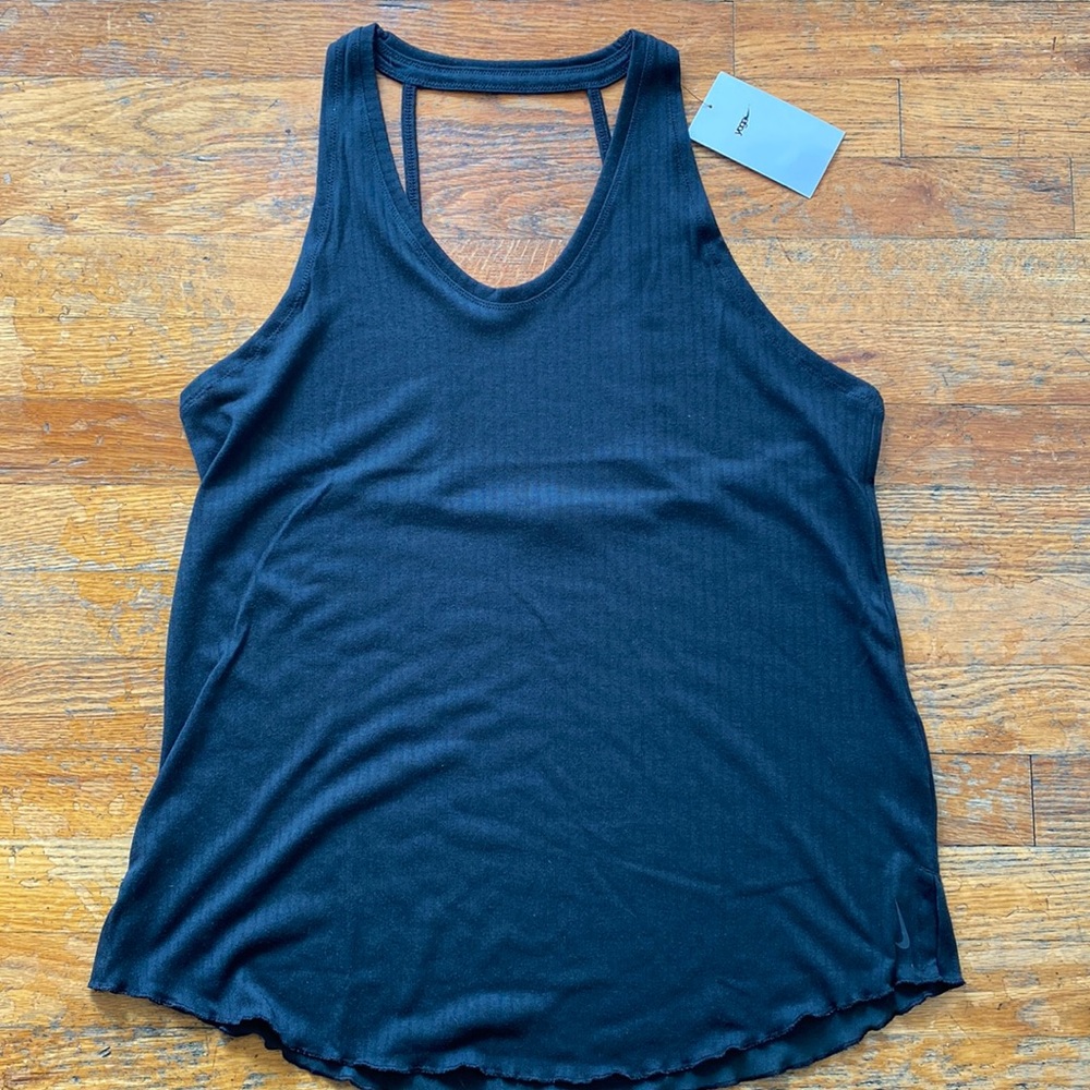 Womens Nike Yoga Black Tank Size Large : NWT